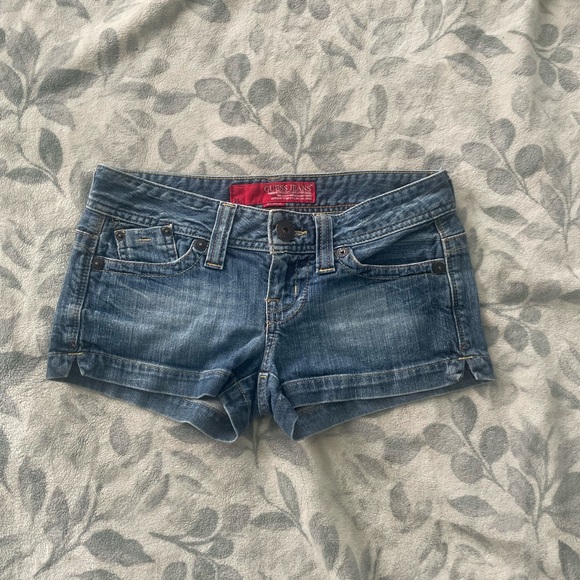 Guess Pants - Vintage Guess low rise blue denim shorts